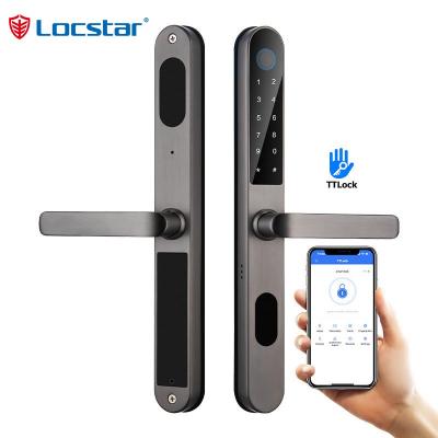 Locstar IP68 Fully Waterproof Outdoor Smart Fingerprint Digital Sliding Door Lock From Shenzhen Smart Lock Factory - LOCSTAR