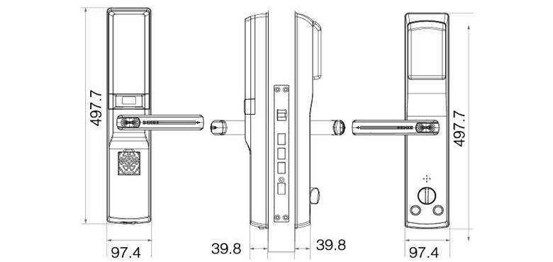 Custom Fingerprint Biometric Digital Lock For Home And