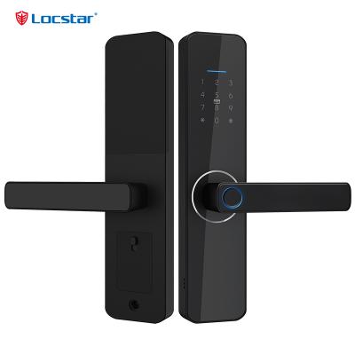 Outdoor Waterproof TTlock Tuya Digital Fingerprint Password House Smart Exterior Door Lock For Front Door -LOCSTAR